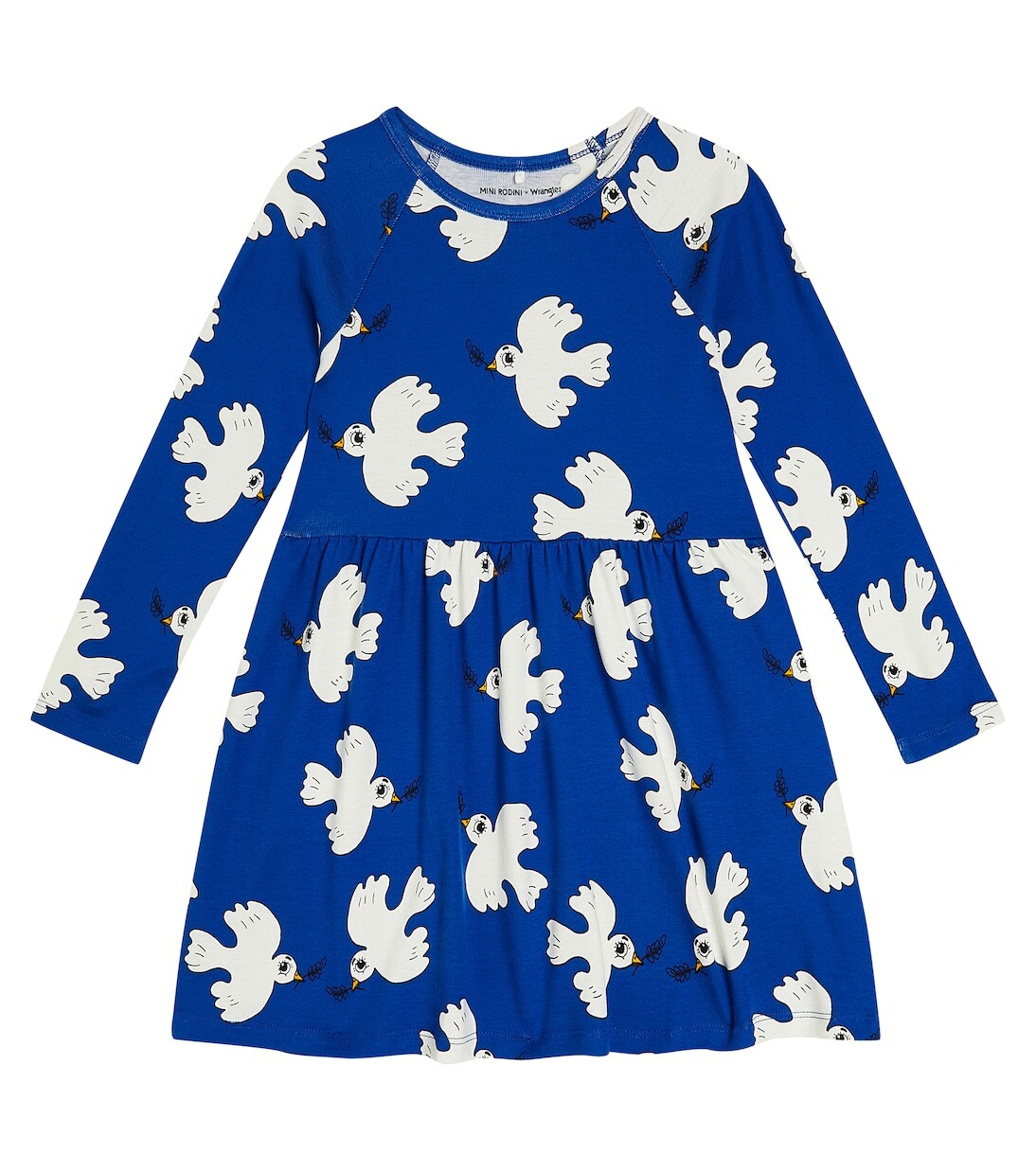 

Платье из хлопкового джерси с принтом x wrangler Mini Rodini, мультиколор