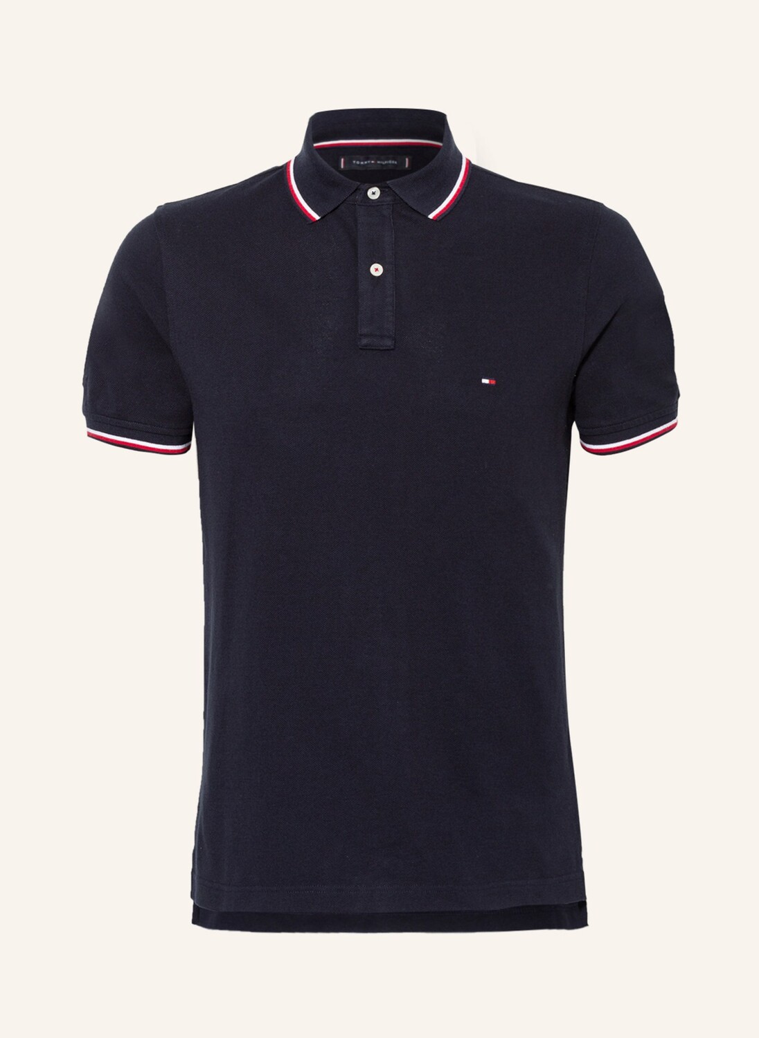 

Рубашка поло TOMMY HILFIGER Piqué Slim Fit, темно-синий