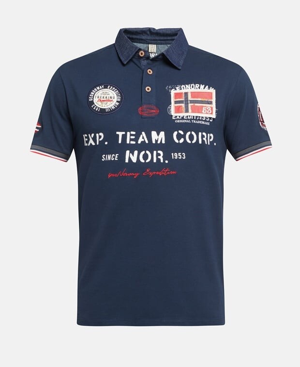 

Рубашка поло Geographical Norway, темно-синий