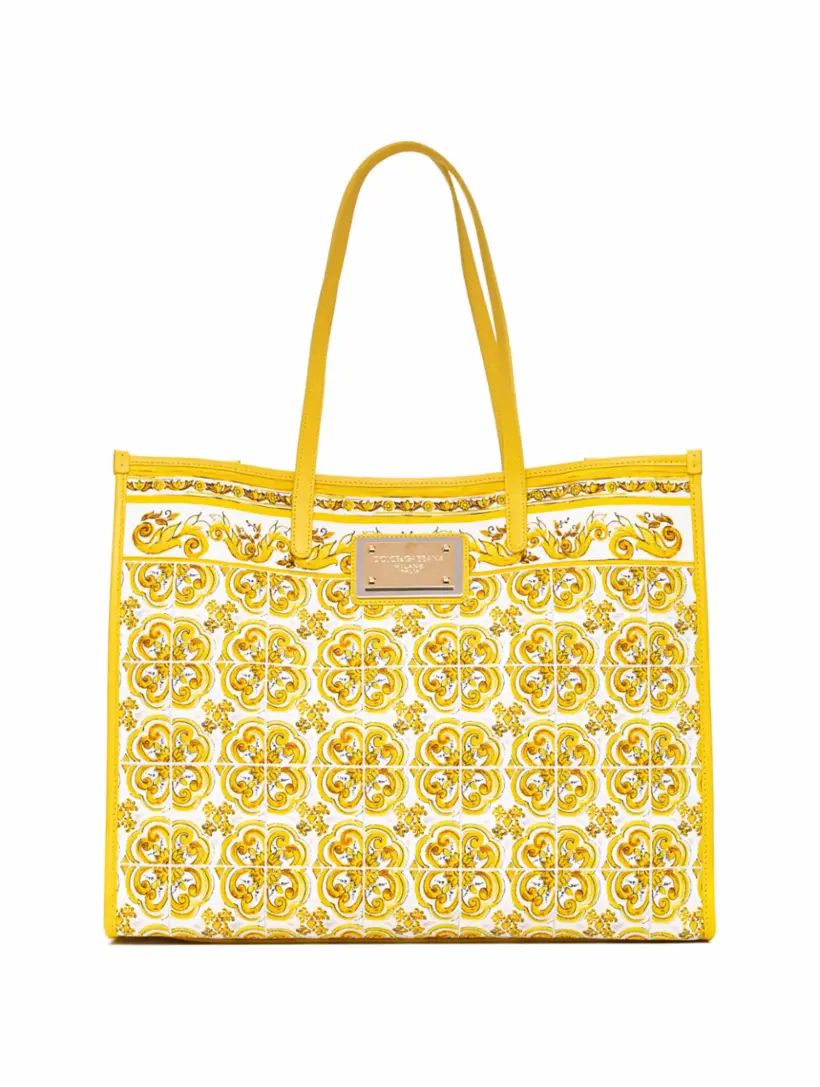 

Сумка-тоут с принтом Majolica Dolce&Gabbana, мультиколор