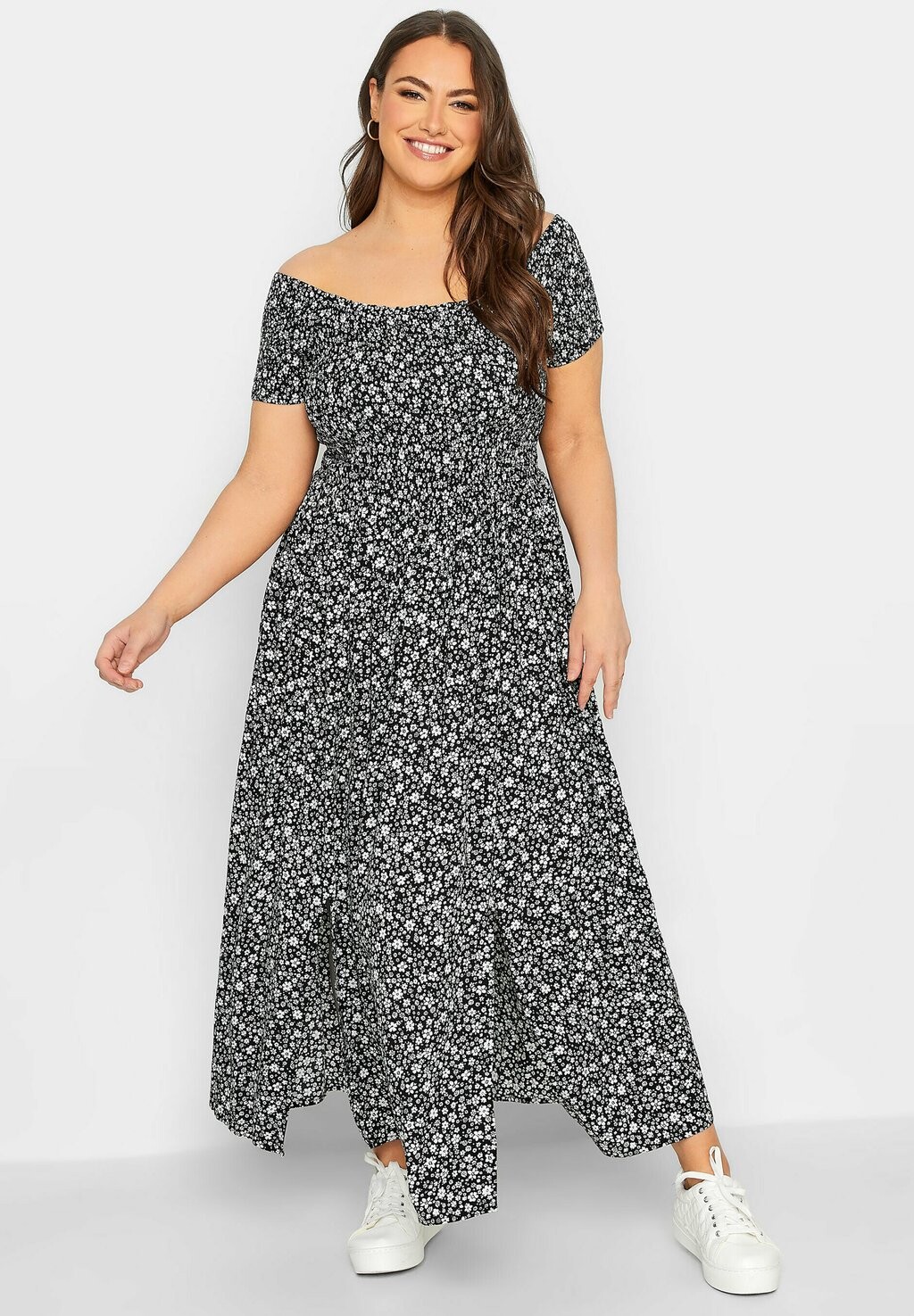 

Длинное платье Yours Clothing, черный