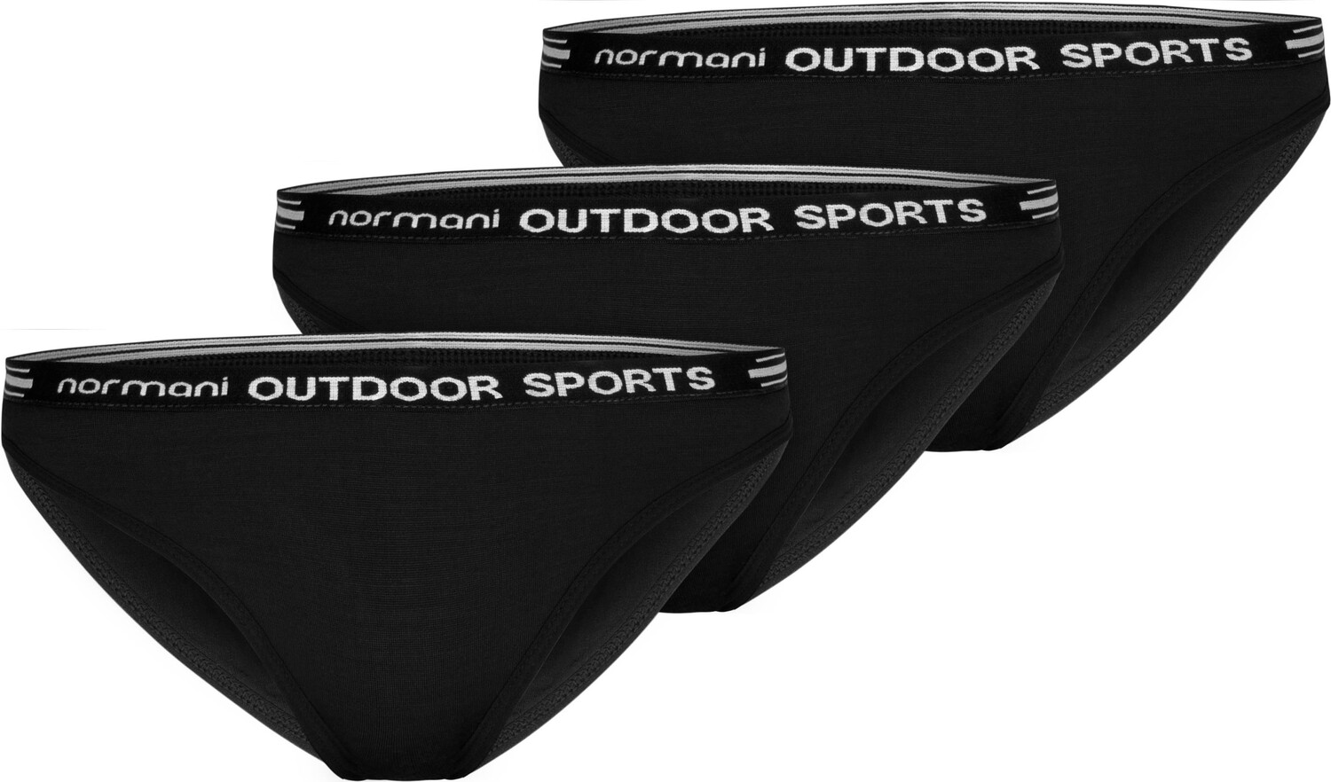 

Трусы Normani Outdoor Sports 3er Pack Damen Merino „Mildura“, черный