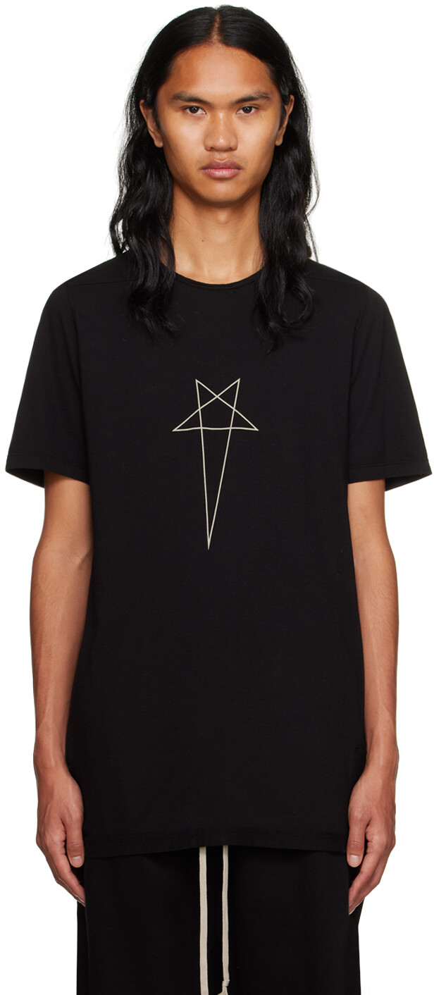

Черная футболка Level T Rick Owens DRKSHDW, Черный