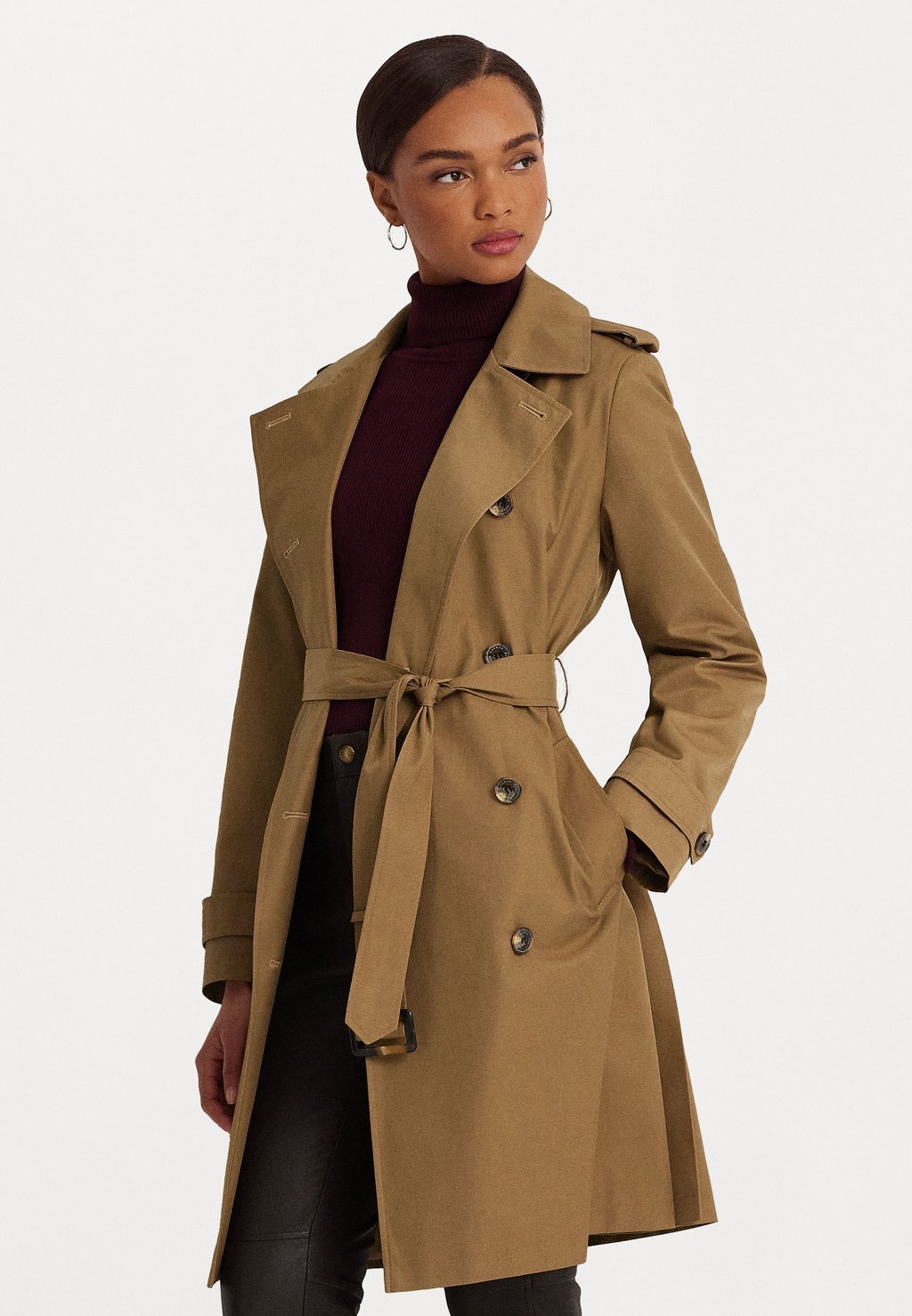 

Тренч LINED COAT Lauren Ralph Lauren, цвет new tan