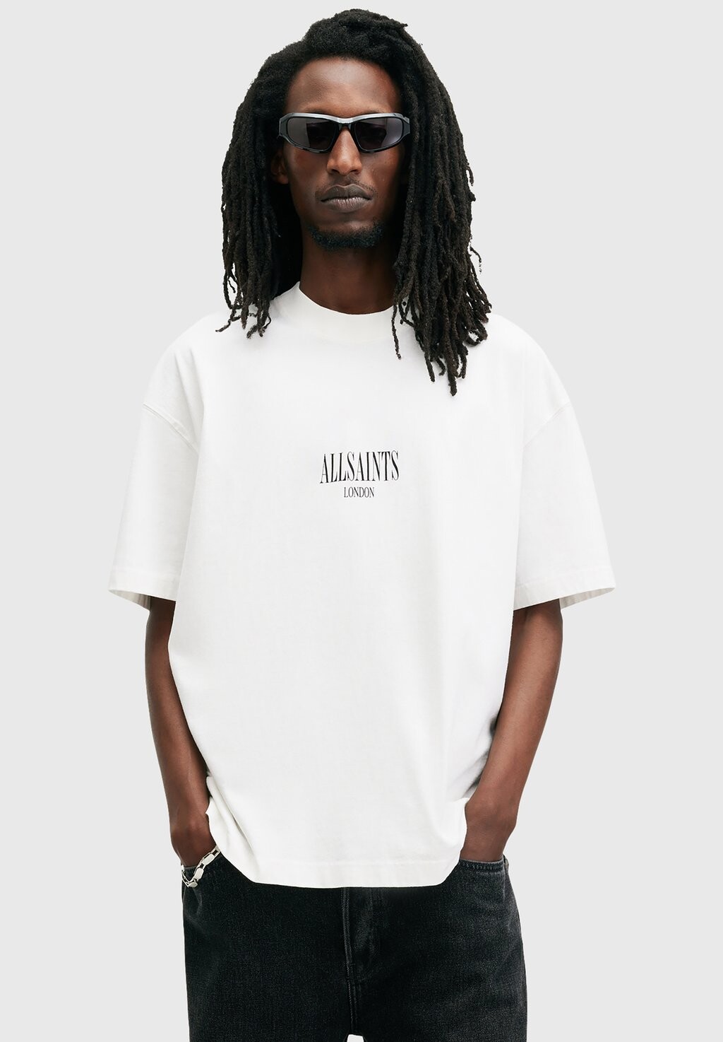 

Футболка с принтом TWILIGHT CREW AllSaints, белый