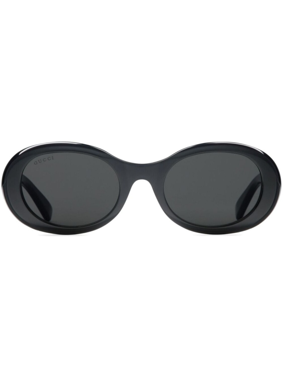 

Gucci Eyewear солнцезащитные очки в овальной оправе, черный