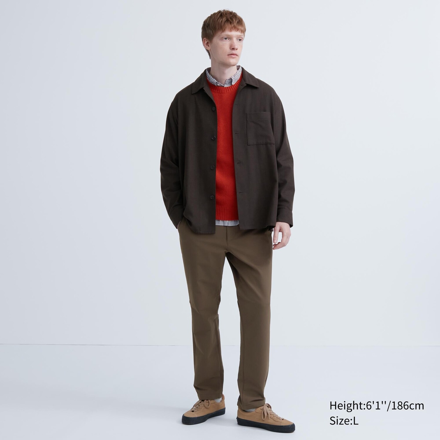 

HEATTECH Легкие брюки Uniqlo, коричневый