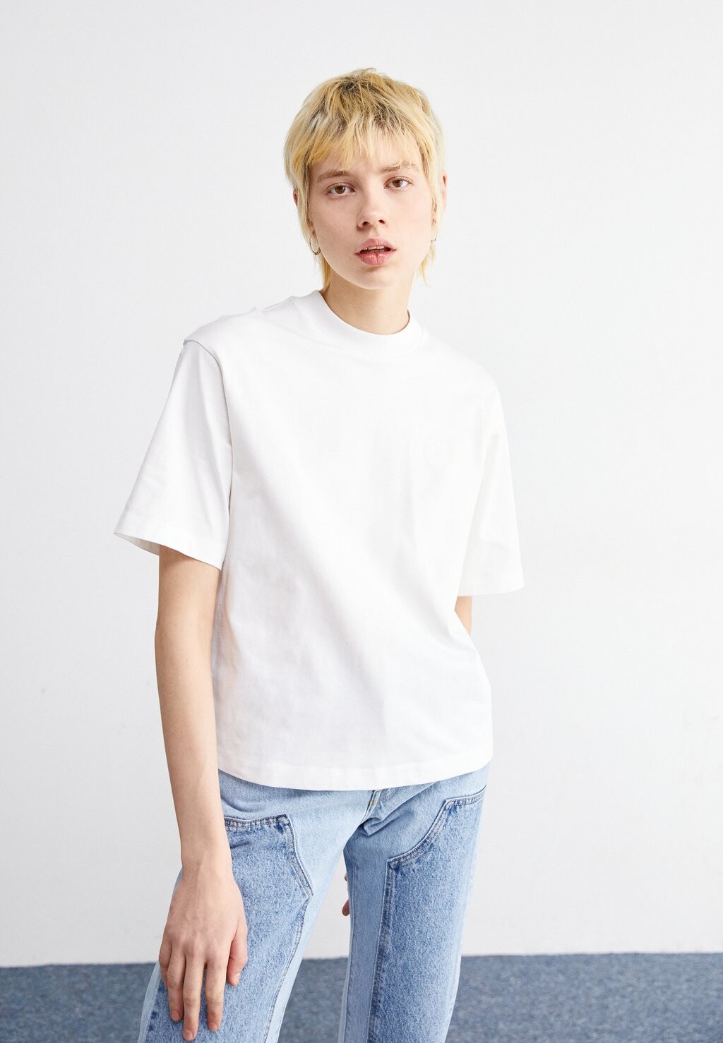

Футболка базовая TEAGAN Carhartt WIP, цвет white
