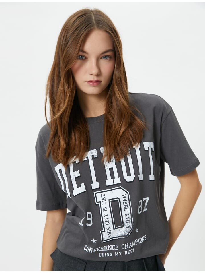 

Футболка KOTON T shirt, антрацит