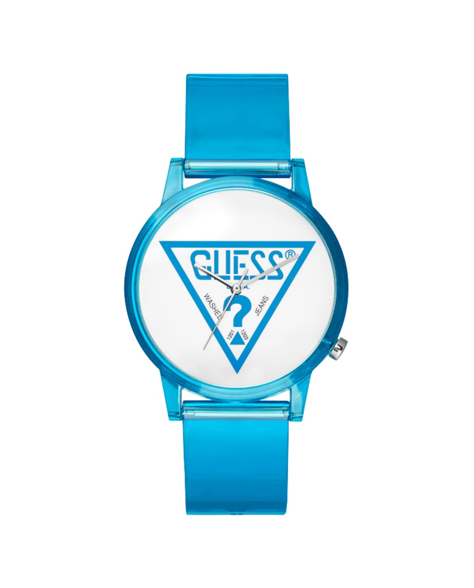 цена Часы унисекс Originals V1018M5 из поликарбоната с синим ремешком Guess, синий