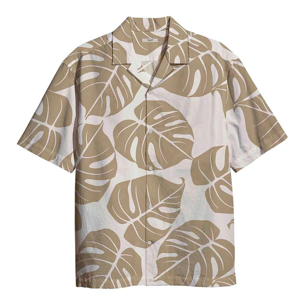 

Рубашка с коротким рукавом Jack & Jones 127057VTPE22, бежевый