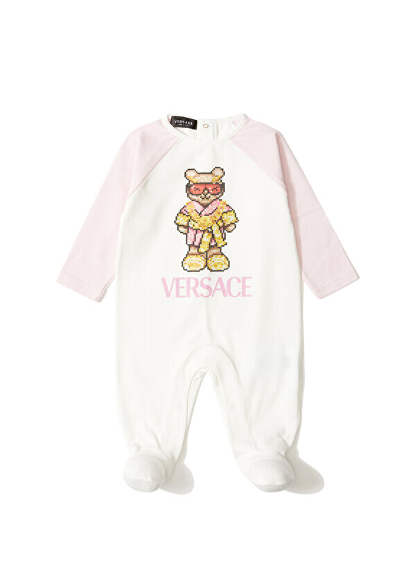 

Детские комбинезоны унисекс с цветными блоками и логотипом Versace