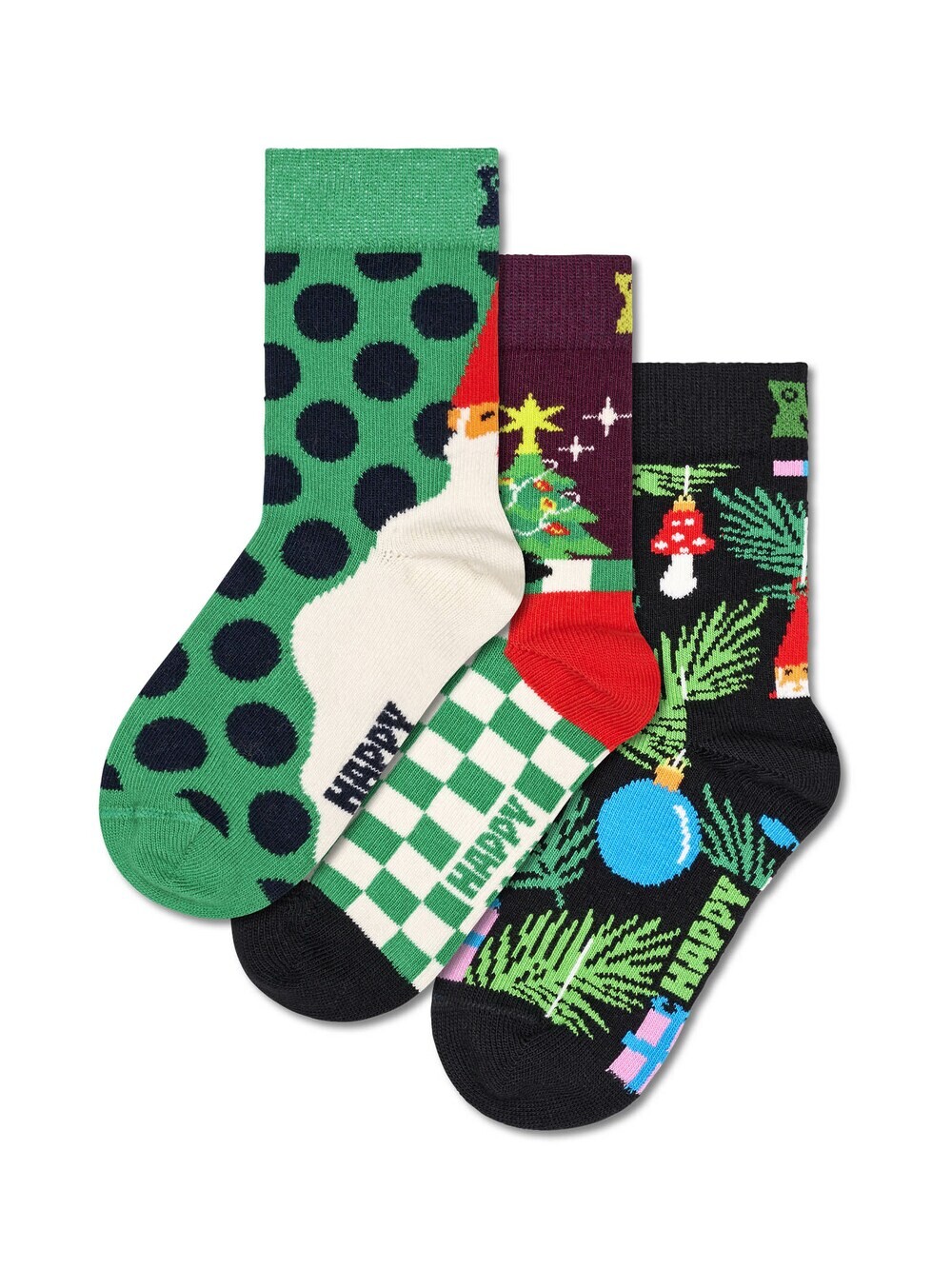 

Носки Happy Socks Presents Under The Tree, зеленый/пихта