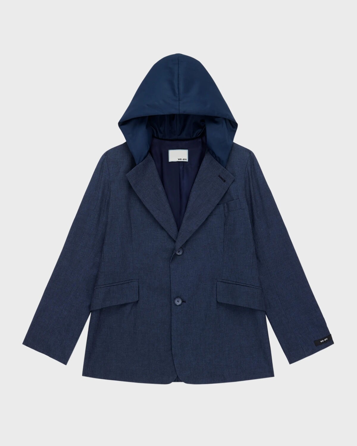 

Однобортный пиджак с капюшоном We-Ar4, цвет Dark Denim