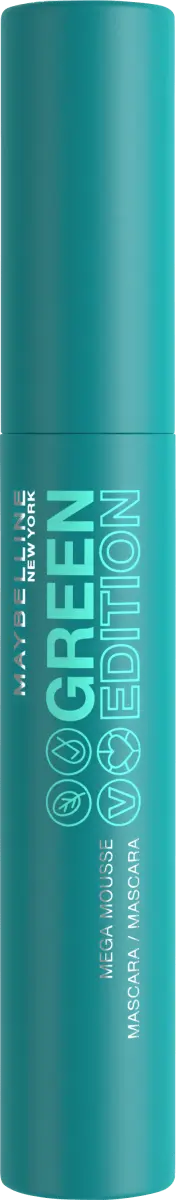 

Тушь для ресниц Green Edition Mega Mousse 001 Blackest Black 9 мл Maybelline New York