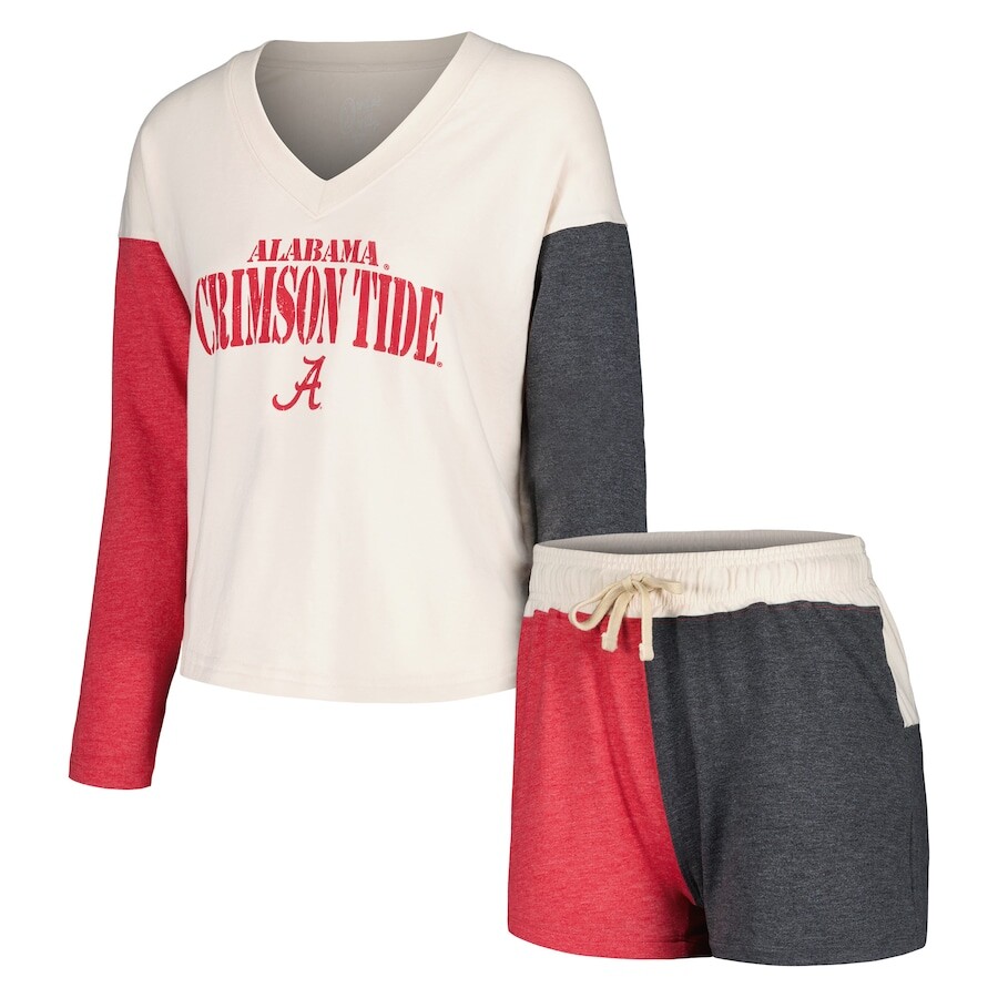 

Пижамный комплект Wes & Willy Alabama Crimson Tide, кремовый