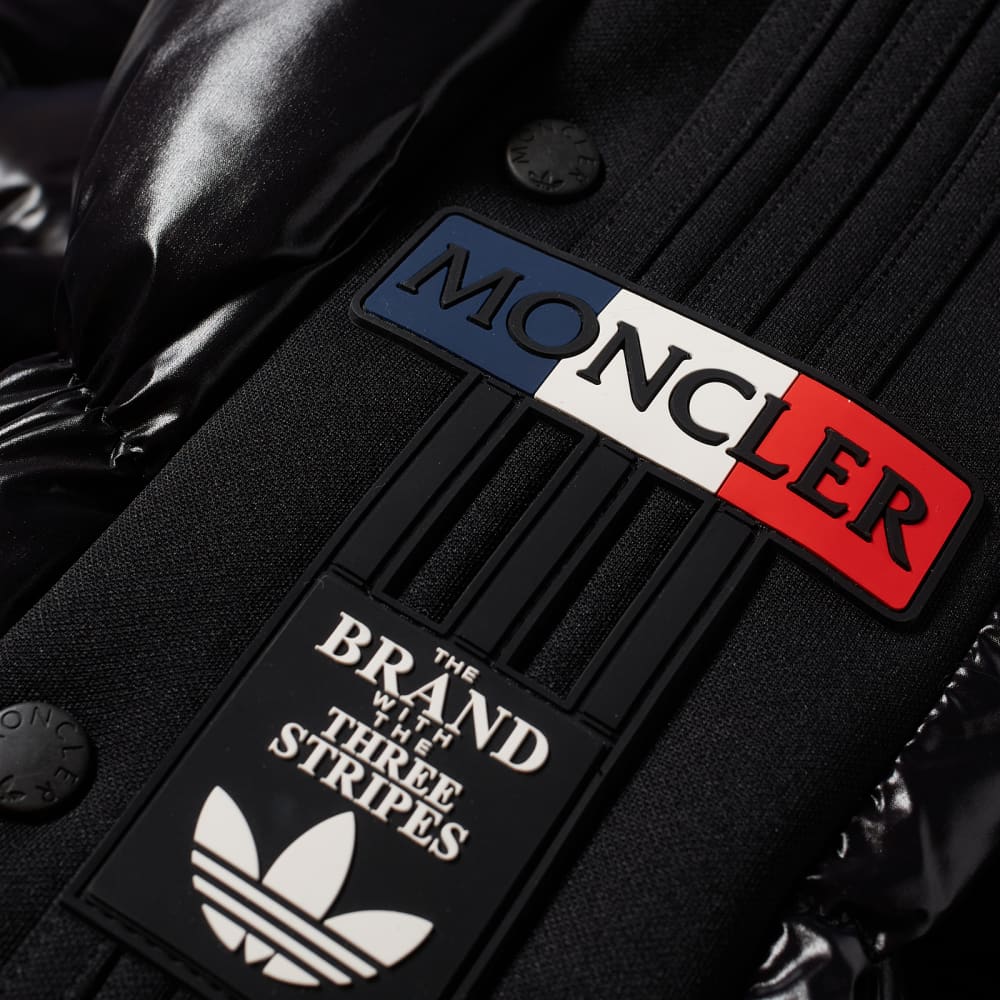 Пуховик Beiser Moncler Genius x Adidas Originals, черный куртка moncler x adidas originals alpbach moncler genius черный