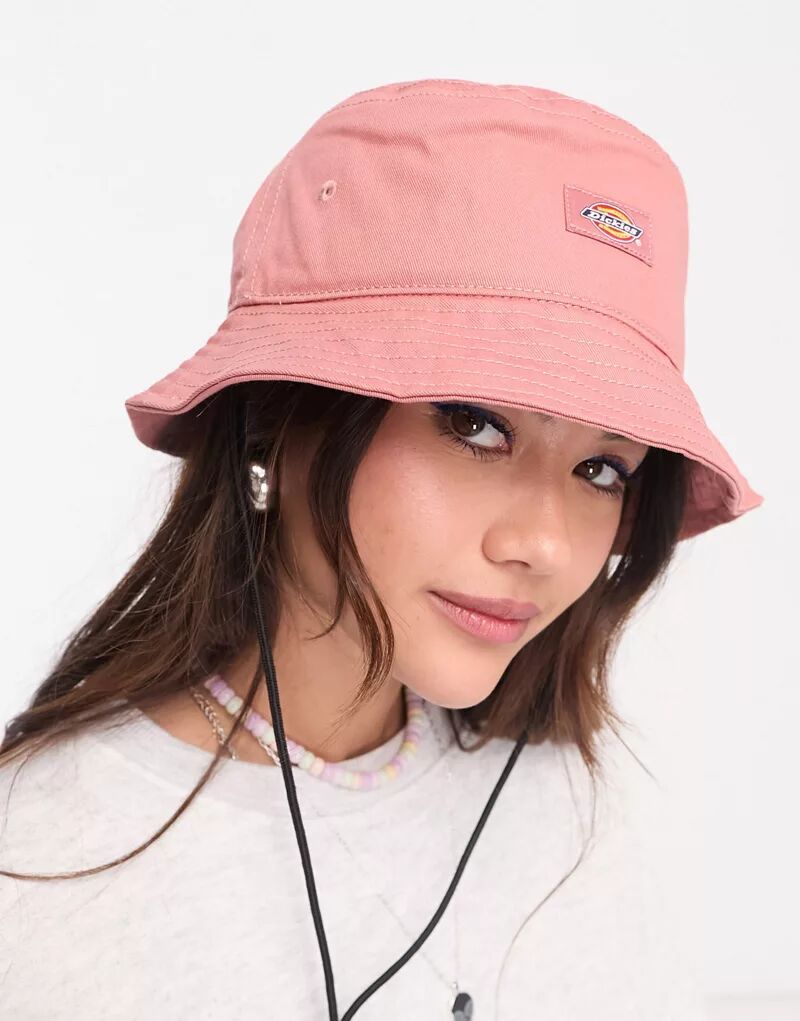 Розовая шляпа-ведро Dickies Clarks Grove футболка benson huron dip dyed tee цвет salmon pink