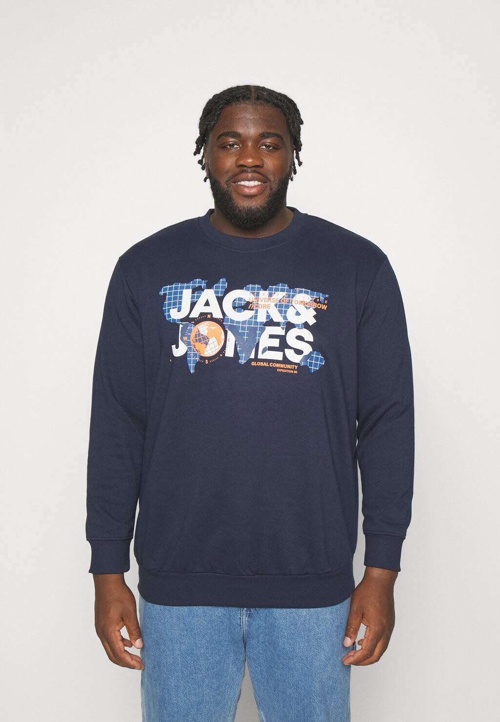 

Толстовка JCODUST CREW NECK Jack & Jones, темно-синий