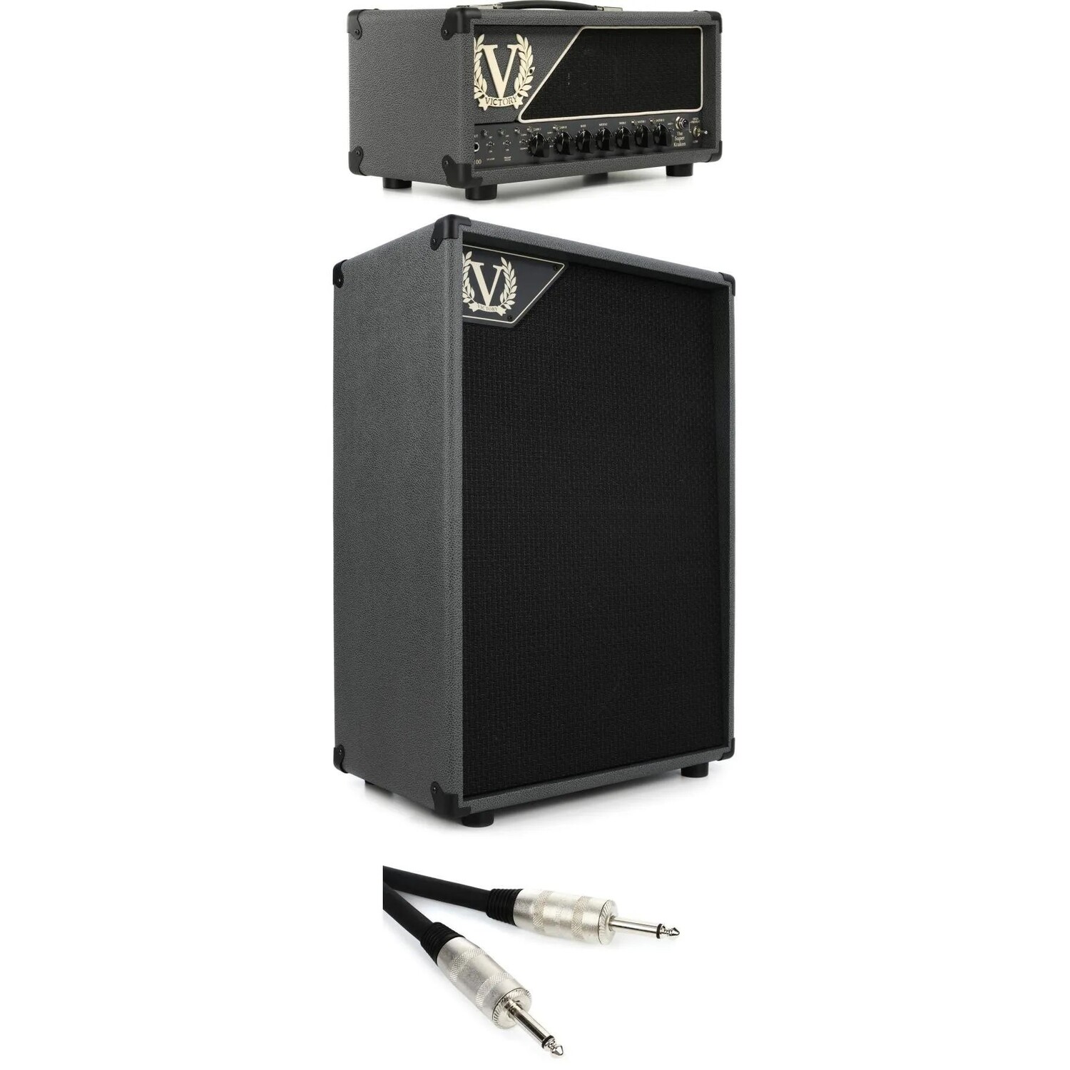 

Victory Amplification VX: 100-ваттная ламповая головка Super Kraken и кабинет закрытого типа размером 2x12 дюймов.
