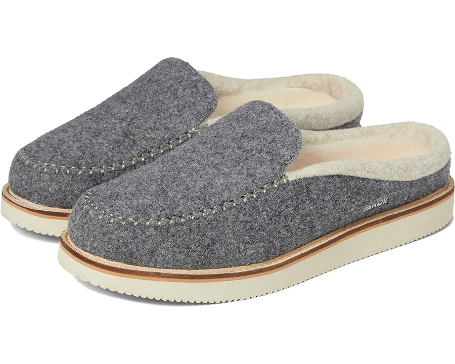 Домашняя обувь Sanuk Cozy Vibe Slipper Sugar Mat Wool, угольный слипперы cozy mat low sanuk серый