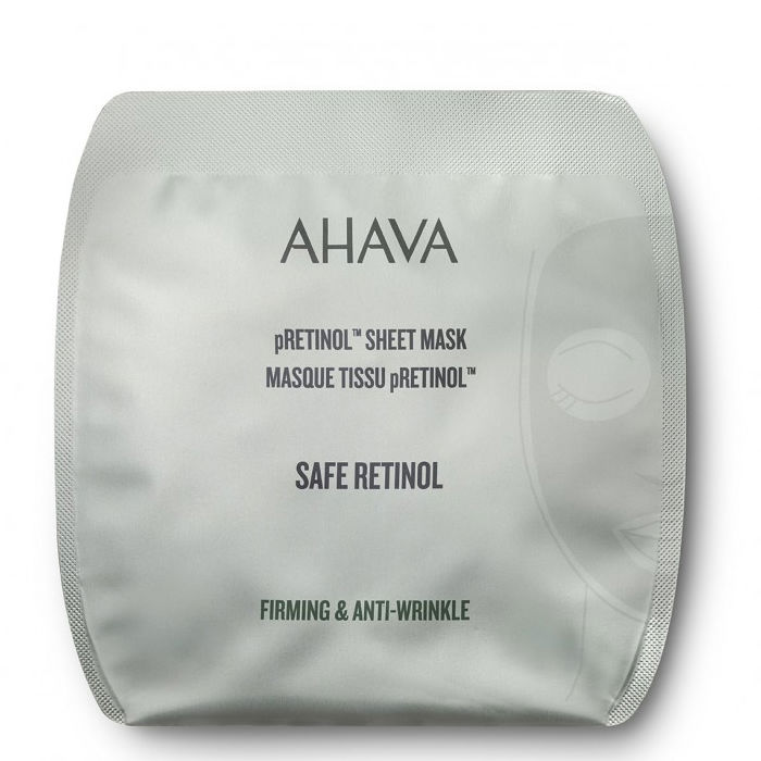 Маска для лица Safe retinol pretinol mascarilla facial antiarrugas Ahava, 1 шт маска для лица kora ночная крем маска против морщин с ретинолом и трипептидами меди