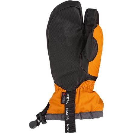 Перчатки Gauntlet CZone Junior на 3 пальца — детские Hestra, цвет Orange/Graphite фото