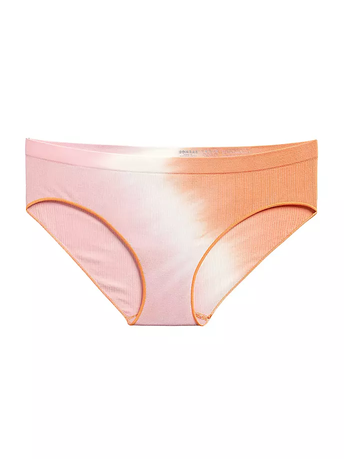 

Бесшовный хипстер вязки в рубчик Tie-Dye Bombas, цвет carnation papaya