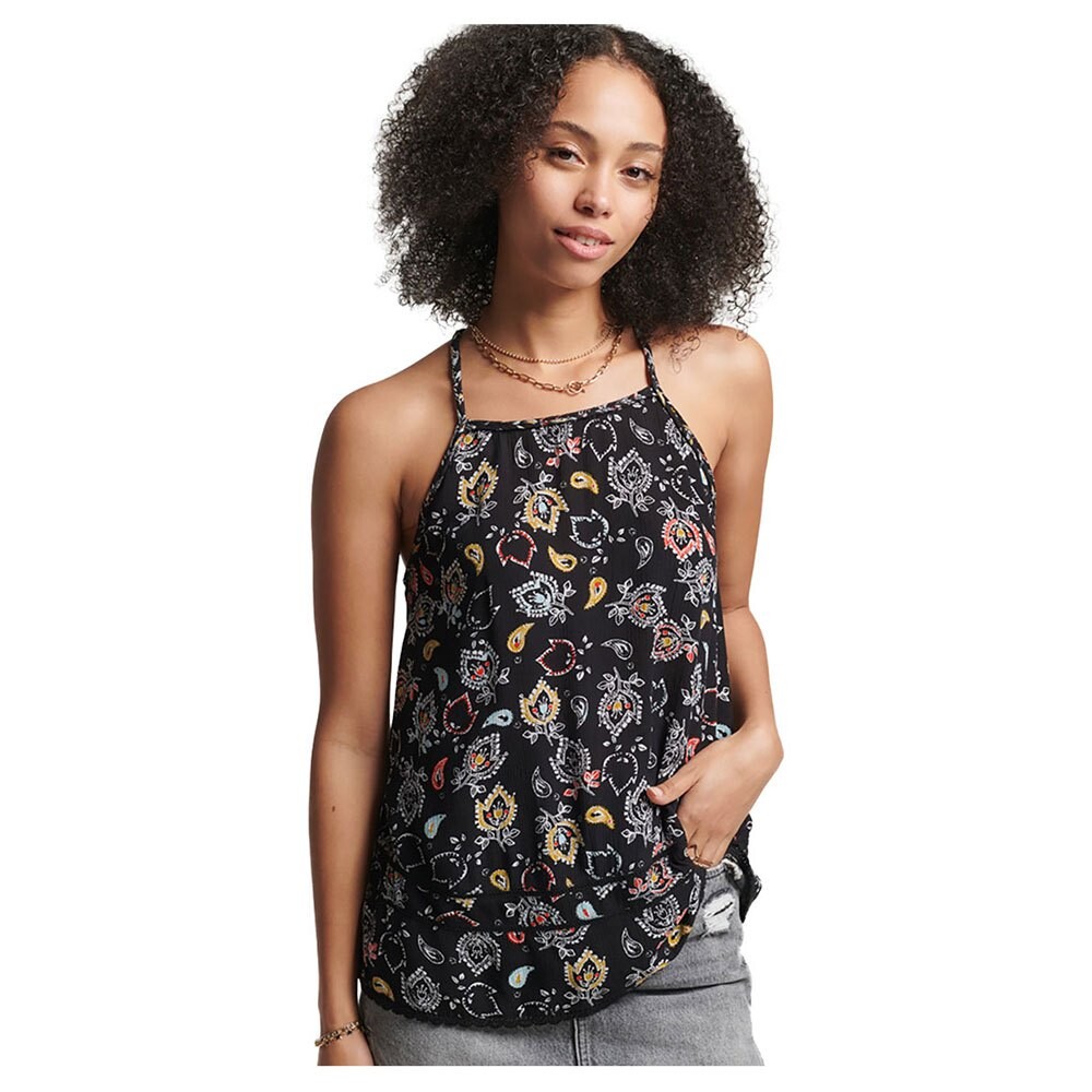 

Футболка без рукавов Superdry Vintage Beach, черный