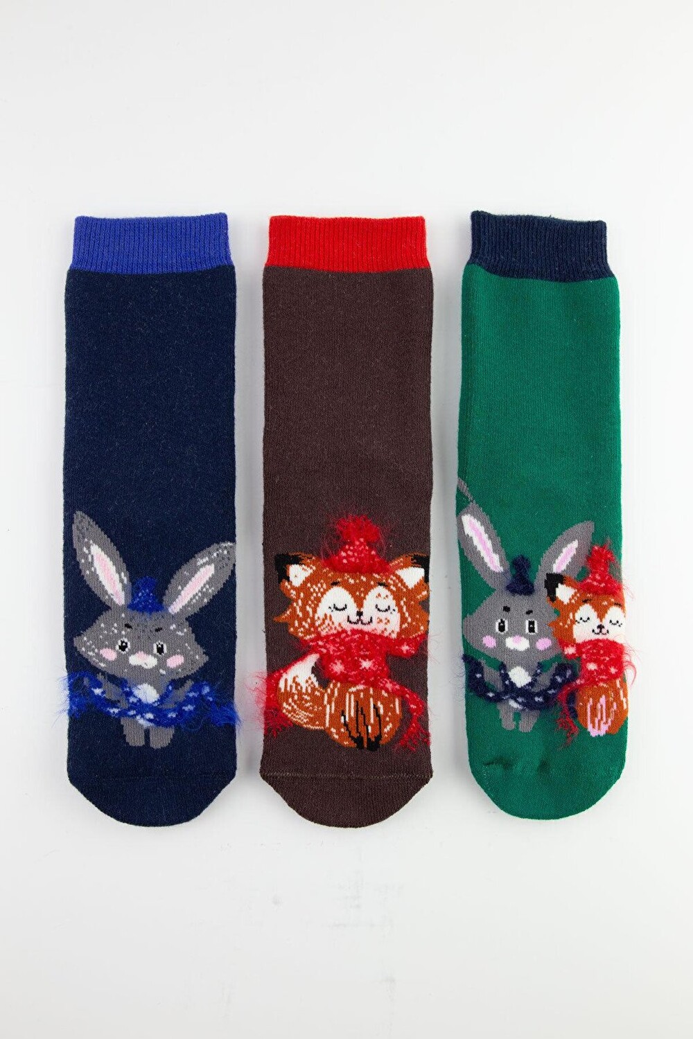 

Набор из 3 нескользящих детских носков-полотенец Fox Rabbit Bross