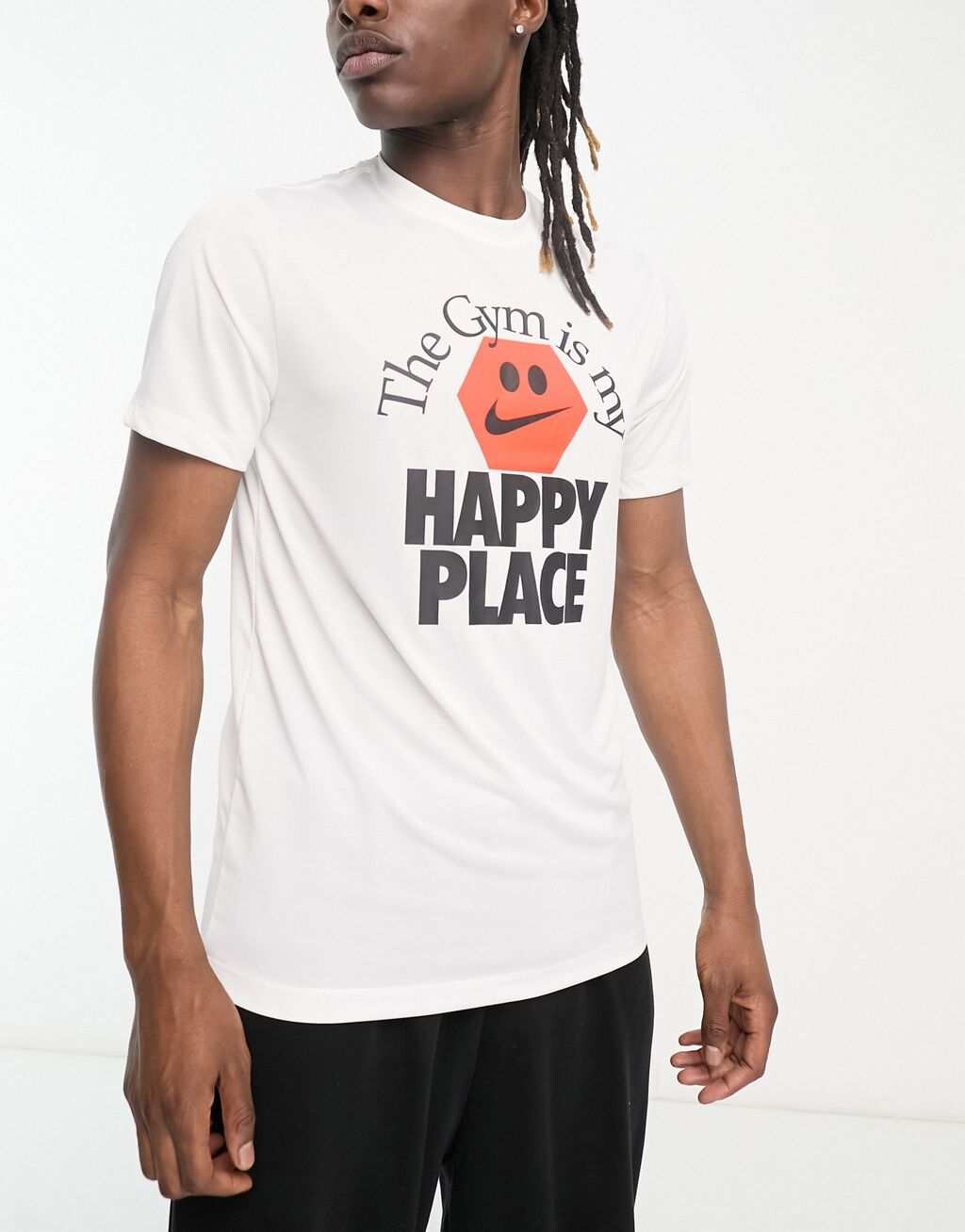 

Белая футболка Nike Training Happy Place Dri-Fit, Белый