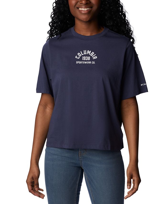Женская хлопковая футболка North Cascades Columbia, синий