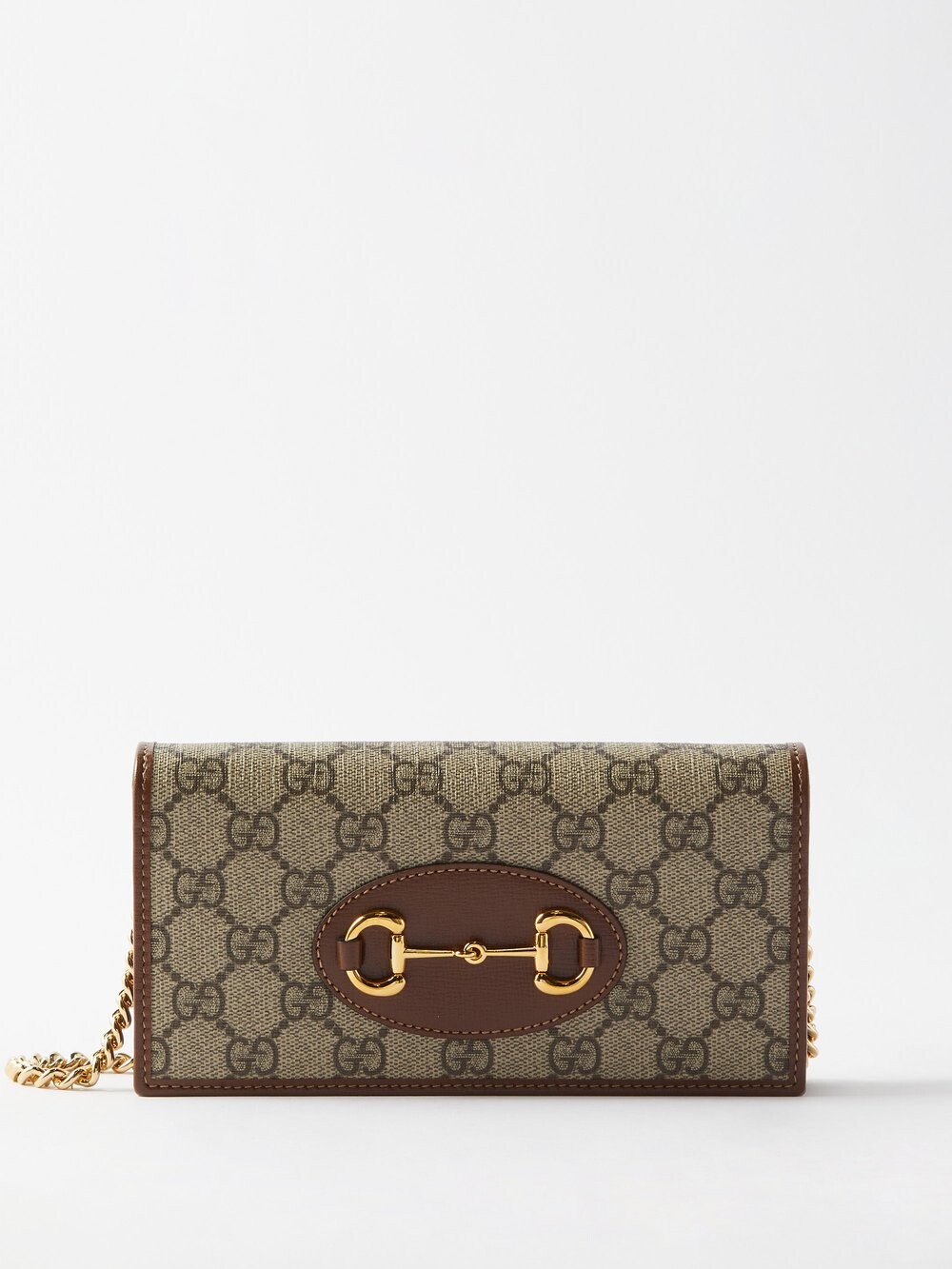 

Кошелек через плечо horsebit 1955 gg-supreme из парусины Gucci, бежевый