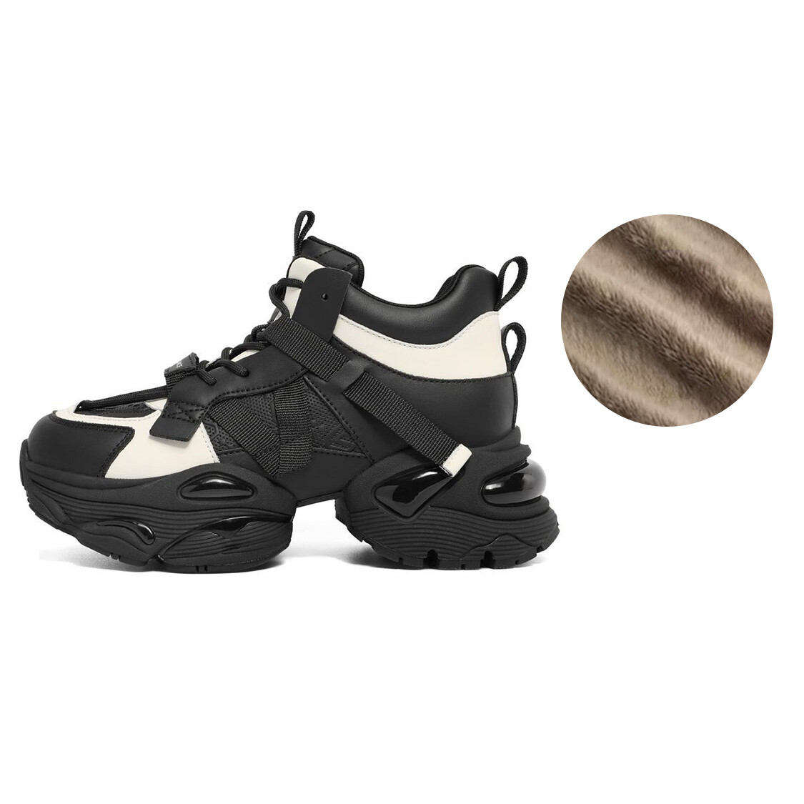 

Кроссовки BELLE Chunky Sneakers Women's Mid-top, черный