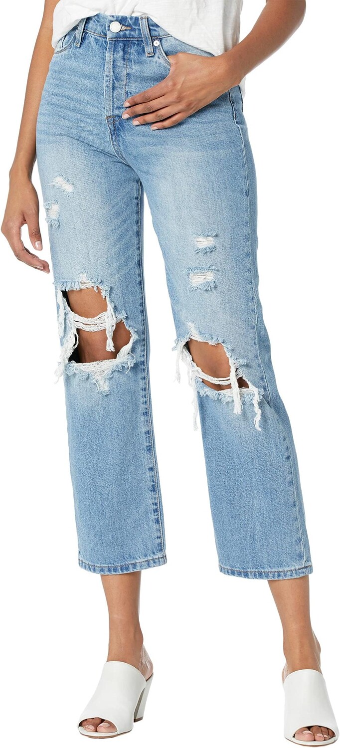 

Джинсы Blank NYC The Baxter Rib-Cage Denim Straight Leg Jeans, цвет Born In The USA