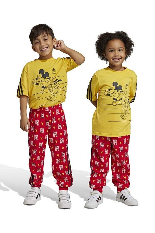 

Детские хлопковые спортивные штаны adidas x Disney, красный