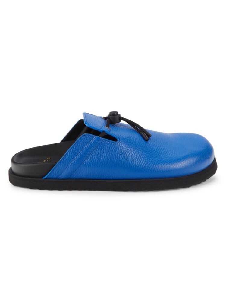 

Двухцветные кожаные мюли Pietro Alce с завязками Buscemi, цвет Bluette