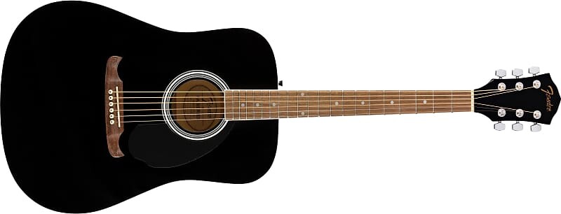 

Акустическая гитара Fender FA-125 Dreadnought Walnut Fingerboard Black Acoustic Guitar with Gig Bag