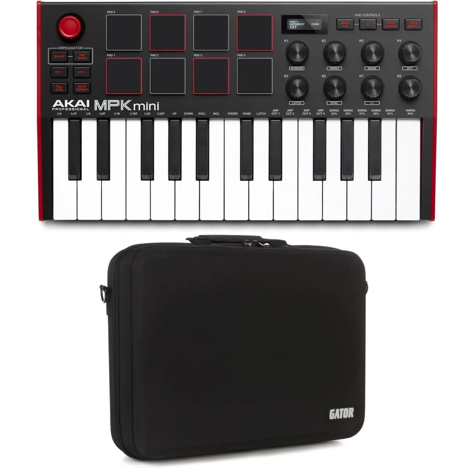 

Akai Professional MPK Mini MK III 25-клавишная клавиатура-контроллер с футляром для переноски