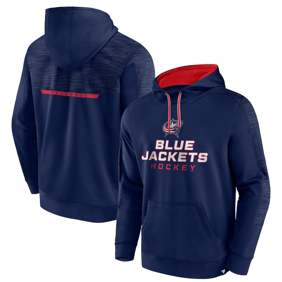 

Пуловер с капюшоном Fanatics Branded Columbus Blue Jackets, нави