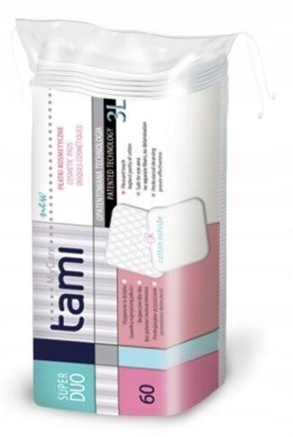 

Квадратные косметические подушечки, 60 шт. Tami, Mycare
