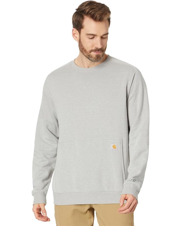 

Толстовка Carhartt Force Relaxed Fit Lightweight Crew Neck, цвет Asphalt Heather