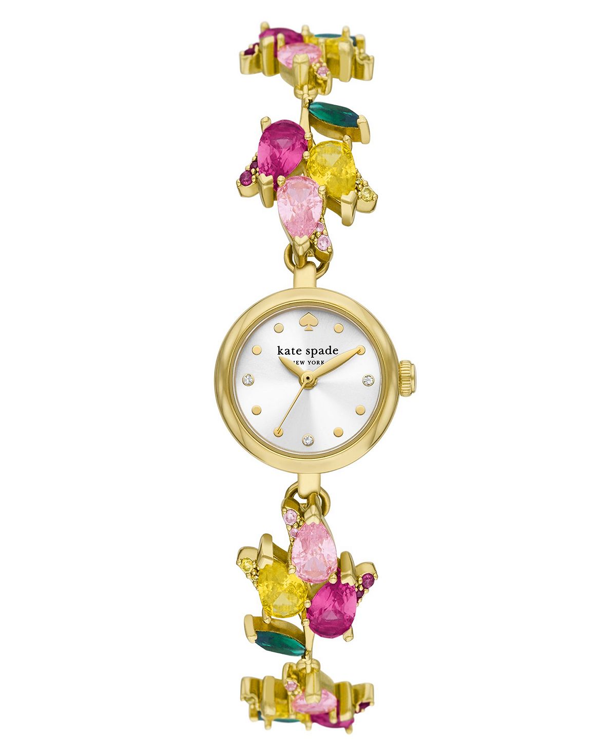 Женские кварцевые часы Monroe с тремя стрелками, золотистые, из нержавеющей стали и латуни, 24 мм kate spade new york, золотой