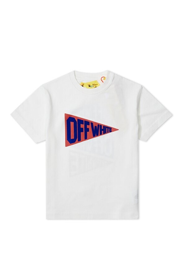 

Белая футболка с логотипом для мальчика Off-White