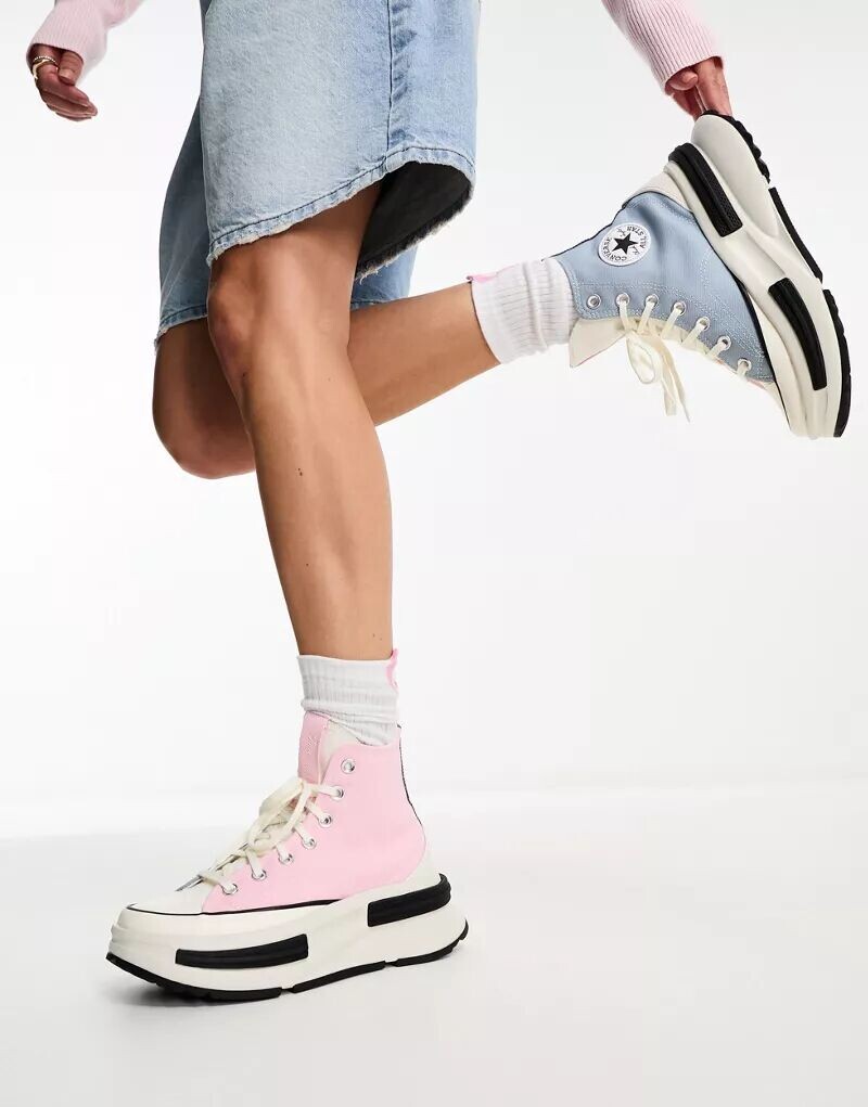 

Высокие кеды Converse Run Star Legacy CX Hi синего и розового цвета