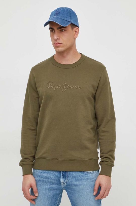 

Толстовка Joe Crew из хлопка Pepe Jeans, зеленый