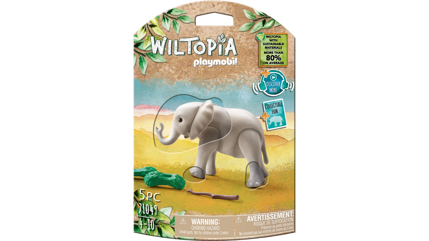 Wiltopia молодой слоненок Playmobil