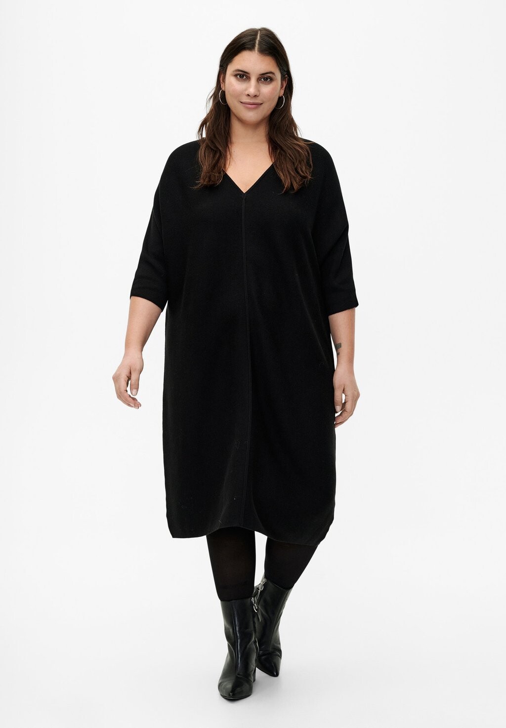

Трикотажное платье MIT 3/4 ÄRMELN Zizzi, цвет black