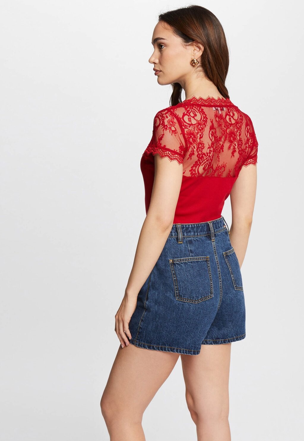 

Футболка с принтом SHORT-SLEEVED Morgan, красный