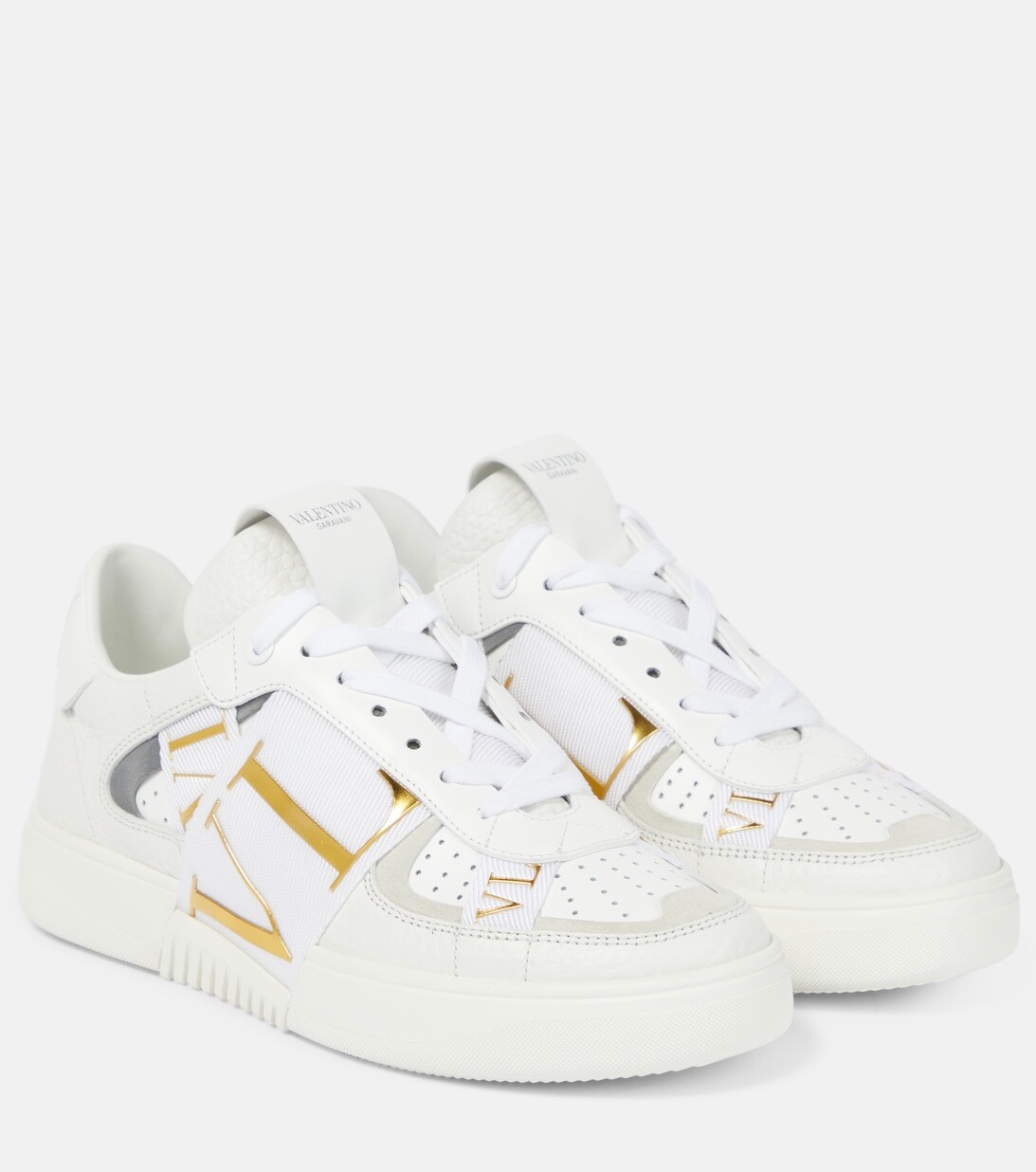 

Кожаные низкие кеды VL7N Valentino Garavani, белый